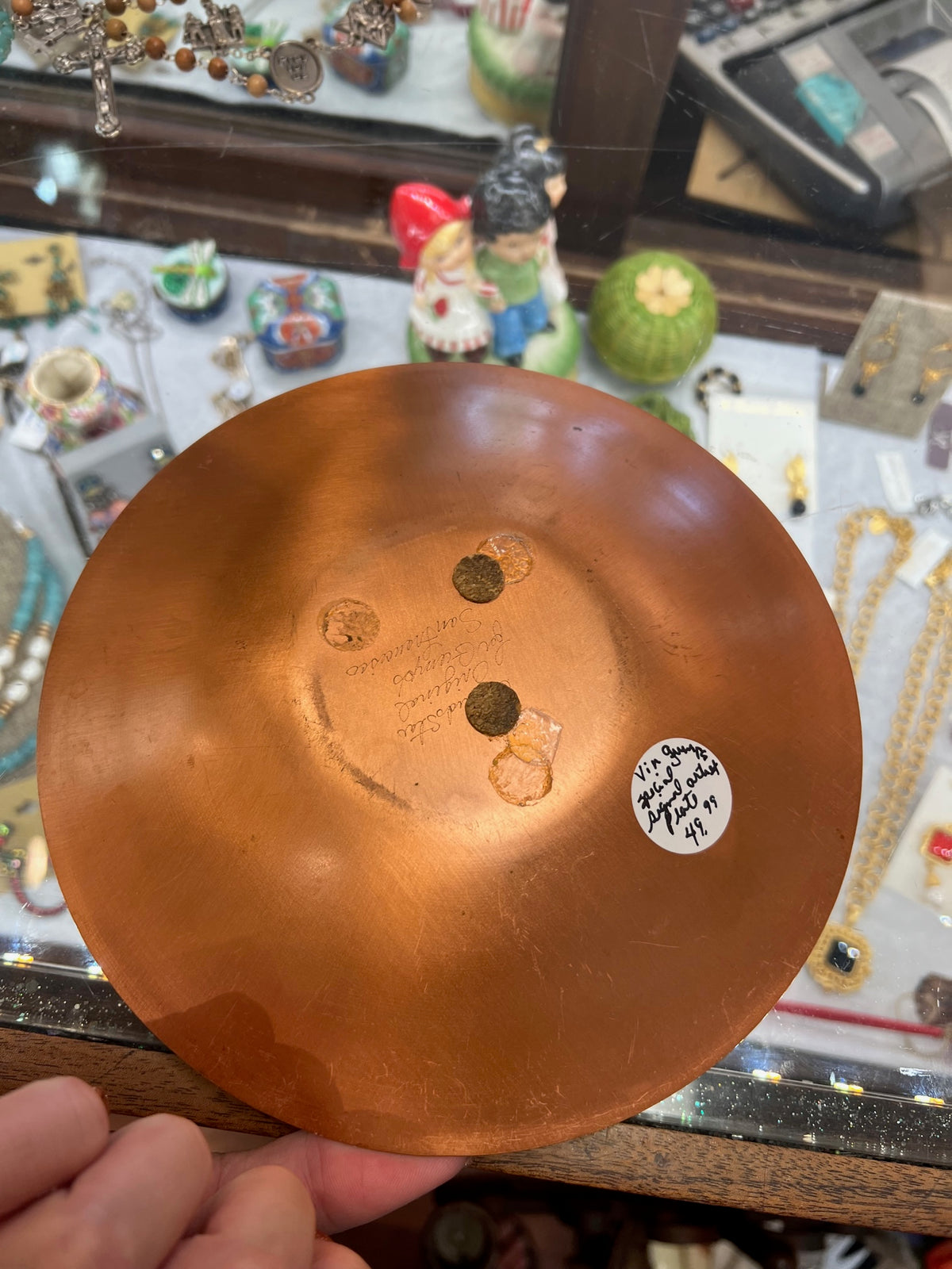 Vintage Ginger Signal Copper Plate