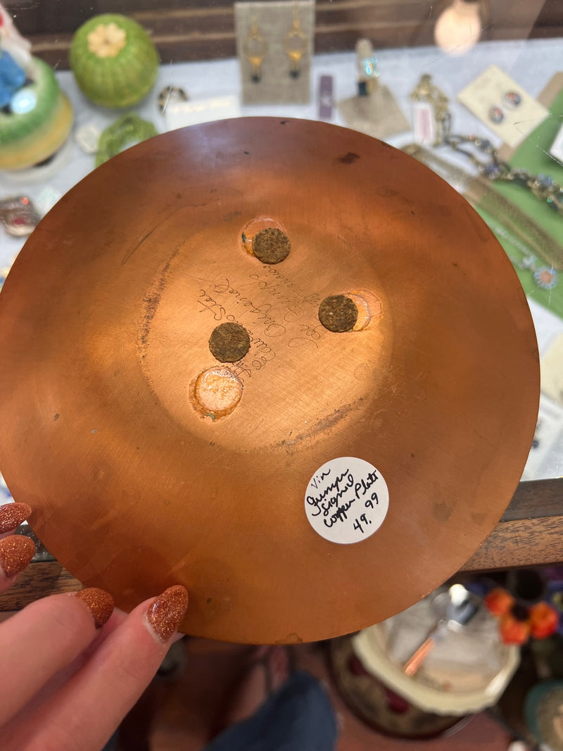 Vintage Ginger Signal Copper Plate