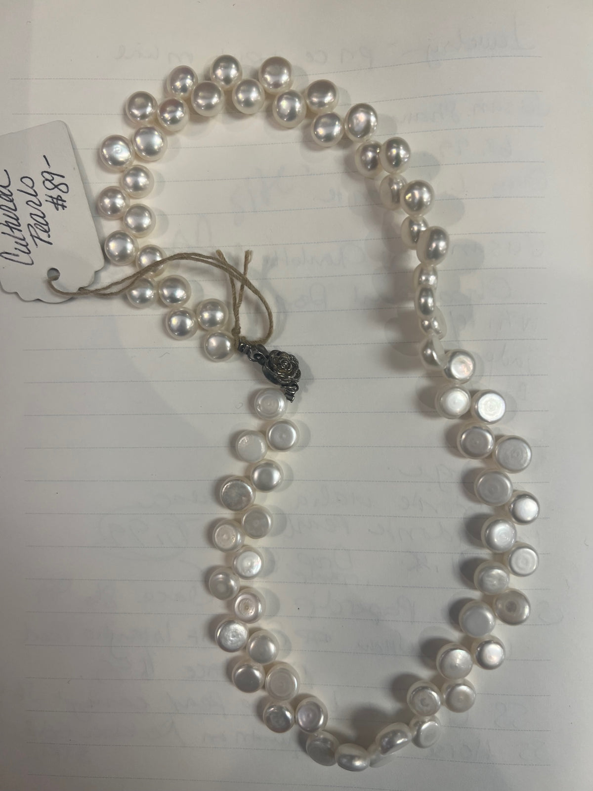 Cultured Pearls with Rose Clasp