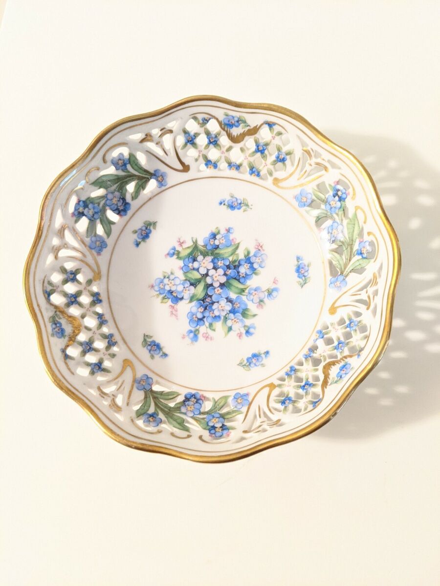 Vintage Bavarian "Forget Me Not" Bowl