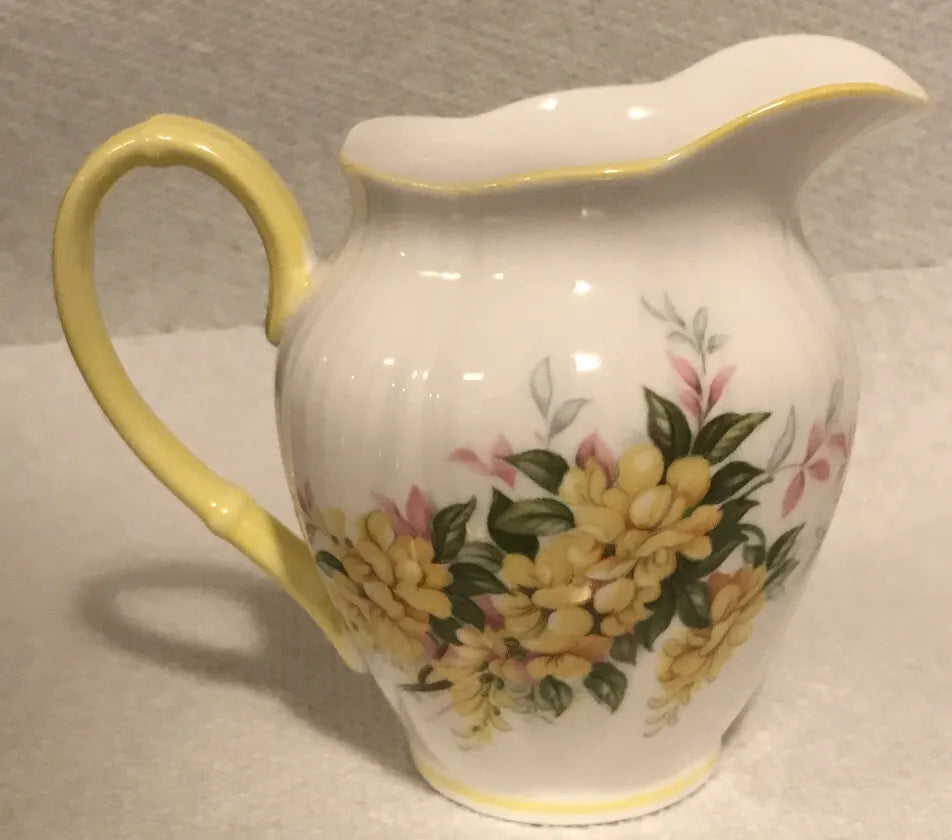 Vintage Royal Albert Bone Ching England - Yellow/Pink Flowers - 3"