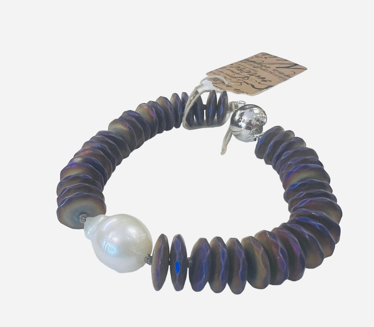 IP Hanmade Nematite Bracelet with Pearl