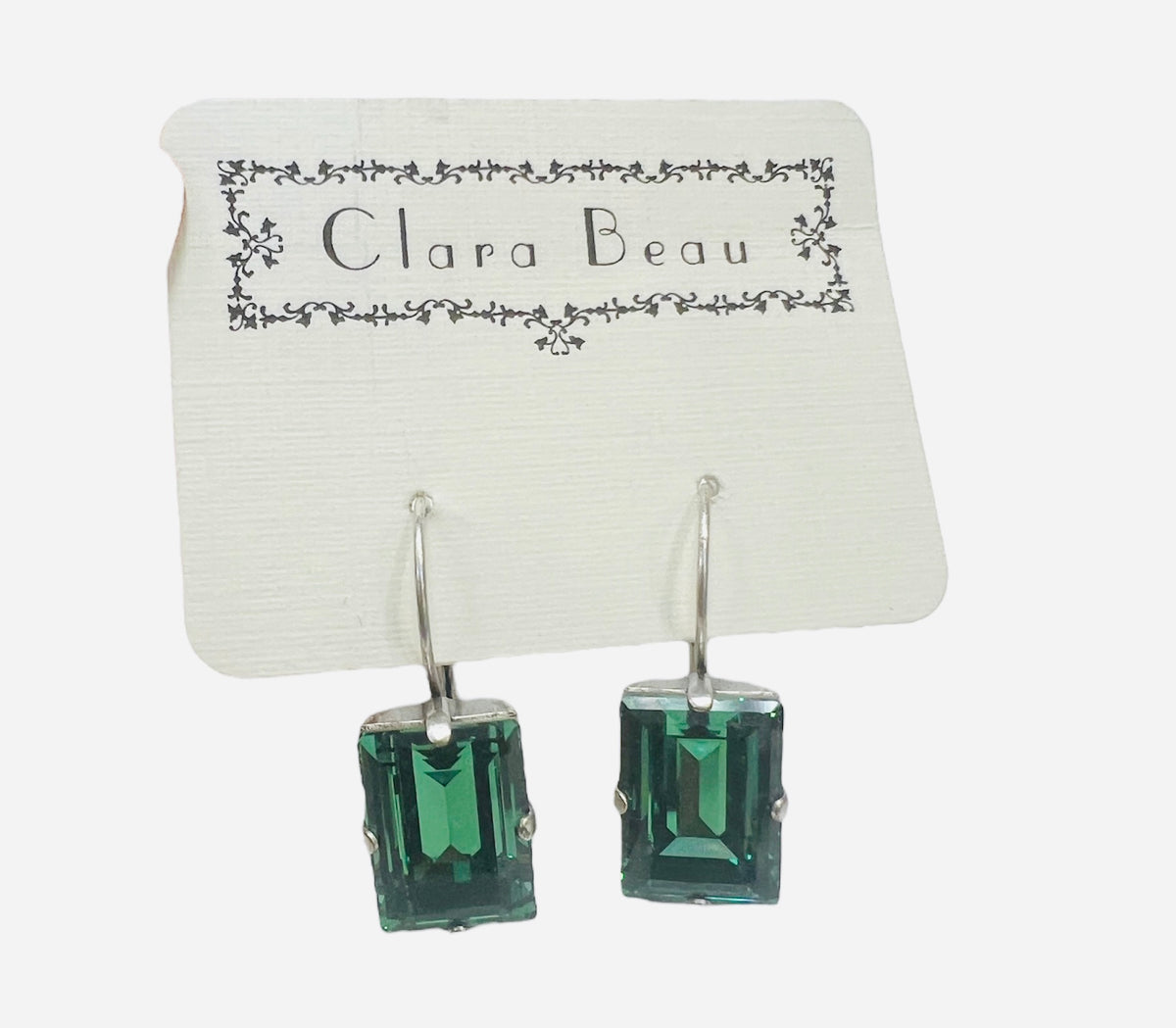 Clara Beau Earring  Swarovski Crystal Silver Plate