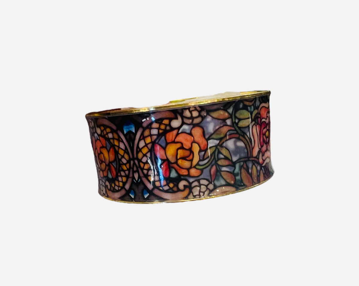 Rose Window Leaded Glass- Louis Comfort Tiffany Bangle