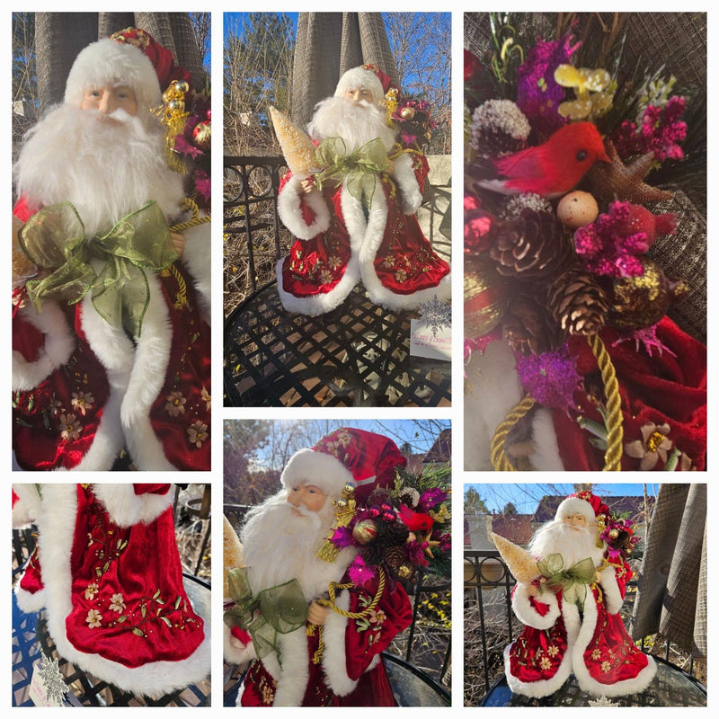 Sugar Plum Santa in Berry Velvet