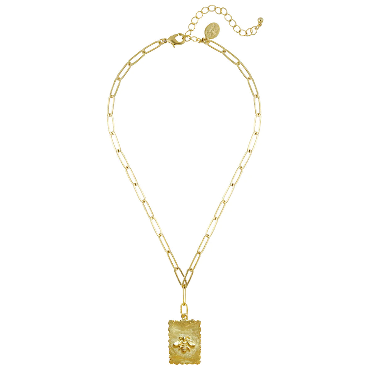 Susan Shaw - Gold Bee Stamp Necklace
