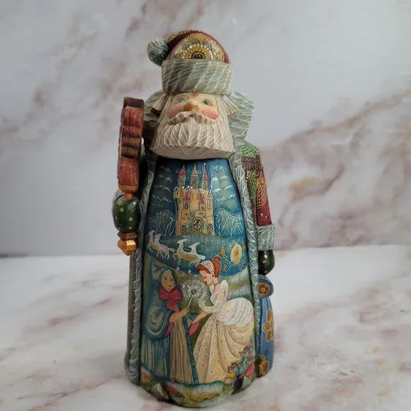 RARE! G. DeBrekht Cinderella's Enchantment Santa Limited Edition Magic of Disney 64/1500 . Measuring 9 in. tall it is a hand-cast, hand-painted sculpture by Russian artisans.