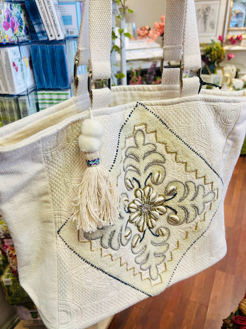 Crème Tote Bag